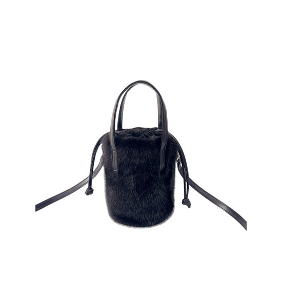 Mink-like Bucket Vintage Plush Hand Bag $45.52 Dana Fashion Color: Black Size: 14X28X14cm Women's Bags Product information: Color: black, light brown, caramel, pink, apricot, White Applicable Gender: Female Hardness: medium Material: mink-shaped Suitcase
