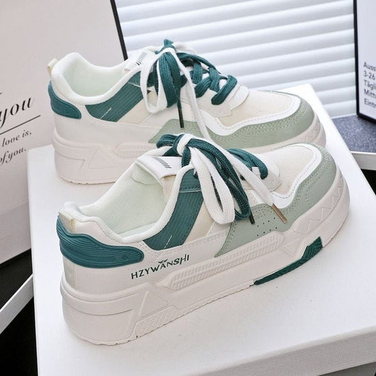 Minority All-match Thick Bottom Hight Increasing Board Shoes Children $35.50 Dana Fashion Color: Green Size: 35 Women's shoes Product information: Lining material: Mesh Color: beige, red, green Size: 35, 36, 37, 38, 39, 40 Sole material: rubber Texture te