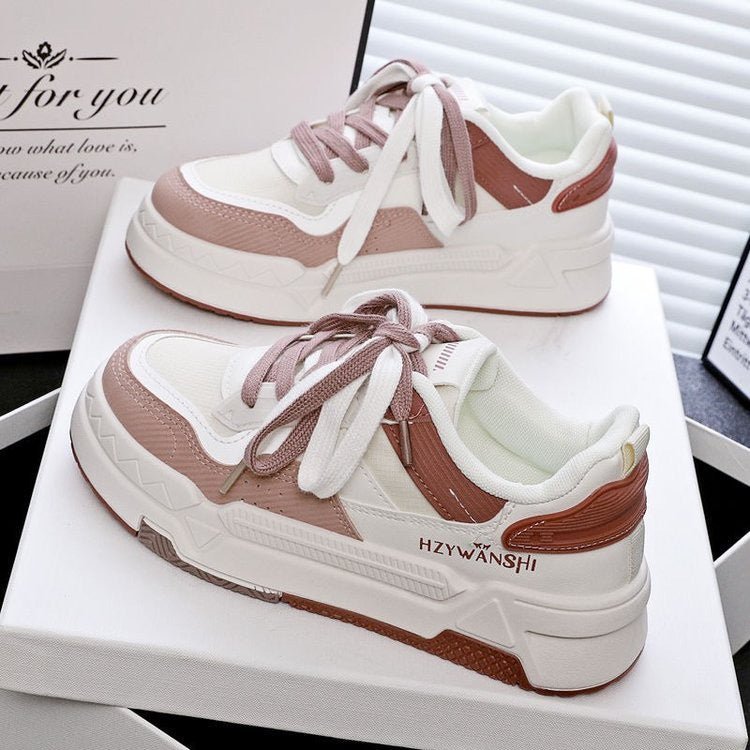 Minority All-match Thick Bottom Hight Increasing Board Shoes Children $35.50 Dana Fashion Color: Beige Size: 35 Women's shoes Product information: Lining material: Mesh Color: beige, red, green Size: 35, 36, 37, 38, 39, 40 Sole material: rubber Texture te