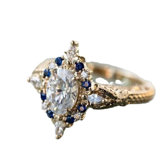 Minority Fashion Ring Gold-plated Inlaid $8.74 Dana Fashion Color: Gold Zircon Ring Size: 10 Yards Women's Accessories Product information: Type: Ring Treatment Process: Electroplating Color: gold zircon ring Applicable population: Female Size: no.6, no.7