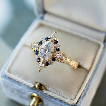 Gold Zircon Ring