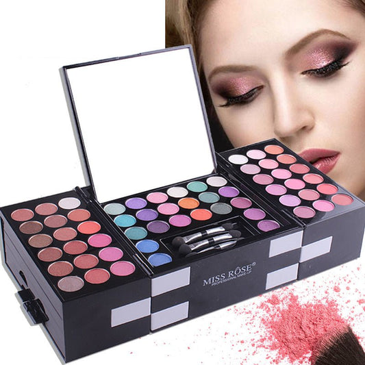 MISS ROSE 144 color 3 color 3 Color Eyeshadow blush eyebrow makeup makeup makeup kit special wholesale $87.50 Dana Fashion default: default makeup As you know, the different computers display colors differently, the color of the actual item may vary sligh