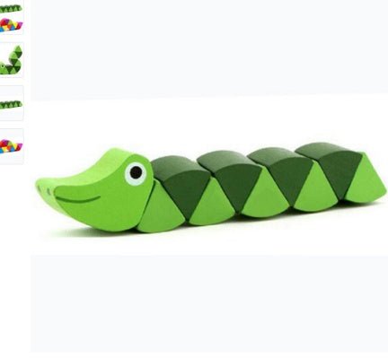 Montessori Educational Wooden Toys Colorful Caterpillars Kid Finger Dexterity Exercises Creature Developmental Blocks $9.39 Dana Fashion style: B Toys & Hobbies Item type : Wooden Toy Color : Multicolor, as the picture shows. Material : Wood Product size:
