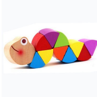 Montessori Educational Wooden Toys Colorful Caterpillars Kid Finger Dexterity Exercises Creature Developmental Blocks $9.39 Dana Fashion style: A Toys & Hobbies Item type : Wooden Toy Color : Multicolor, as the picture shows. Material : Wood Product size: