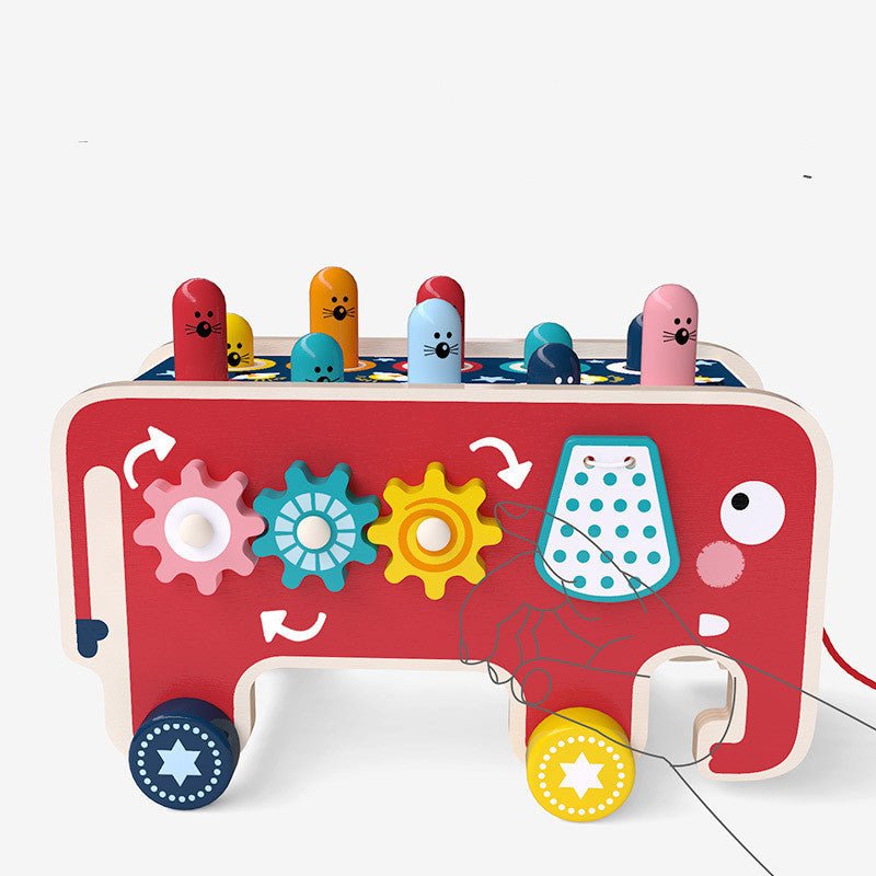 Montessori Toddlers Kids Wooden Pounding Bench Animal Bus Toys Early Educational Set Gifts For Children Toy Musical Instrument $47.62 Dana Fashion Color: Red Toys & Hobbies Overview -Fast heat dissipation, beautiful and durable; Exercise children's hand m