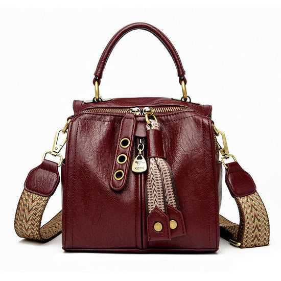 Multi-compartment Practical Messenger Bag Women's Shoulder Bag $61.49 Dana Fashion Color: Red Women's Bags Product information: Lining texture: Polyester Color: black, red, khaki, yellow, green, blue Hardness: soft Material: PU Suitcase shape: square vert