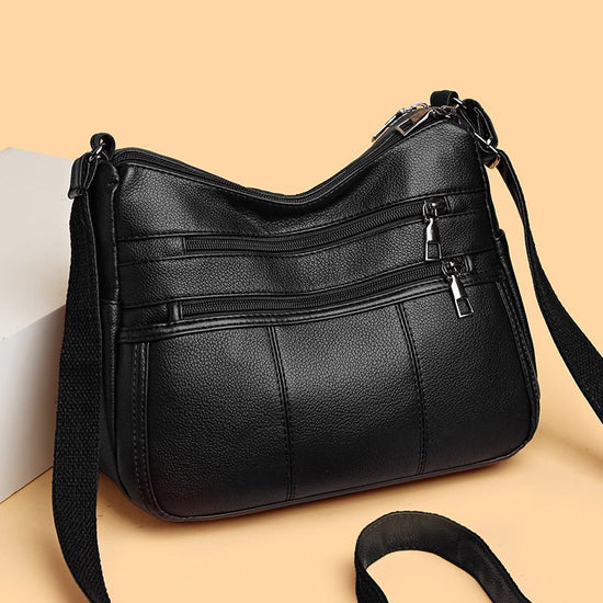 Multi-compartment Shoulder Commuter Crossbody Bag $27.00 Dana Fashion Color: 050 Black Women's Bags Product information: Lining texture: Polyester Color: 050 Black, 050 Red Hardness: soft Material: PU Suitcase shape: Horizontal Square Bag internal structu