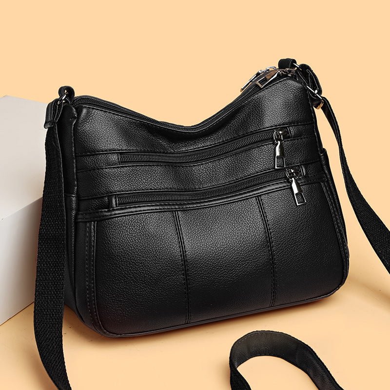 Multi-compartment Shoulder Commuter Crossbody Bag $27.00 Dana Fashion Color: 050 Black Women's Bags Product information: Lining texture: Polyester Color: 050 Black, 050 Red Hardness: soft Material: PU Suitcase shape: Horizontal Square Bag internal structu