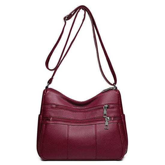 Multi-compartment Shoulder Commuter Crossbody Bag $27.00 Dana Fashion Color: 050 Red Women's Bags Product information: Lining texture: Polyester Color: 050 Black, 050 Red Hardness: soft Material: PU Suitcase shape: Horizontal Square Bag internal structure
