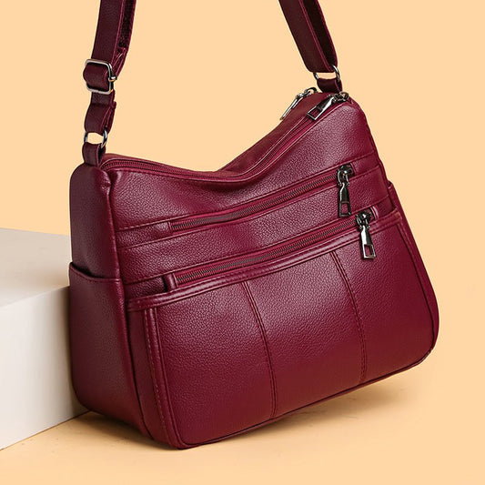 Multi-compartment Shoulder Commuter Crossbody Bag $27.00 Dana Fashion Color: 050 Black Women's Bags Product information: Lining texture: Polyester Color: 050 Black, 050 Red Hardness: soft Material: PU Suitcase shape: Horizontal Square Bag internal structu