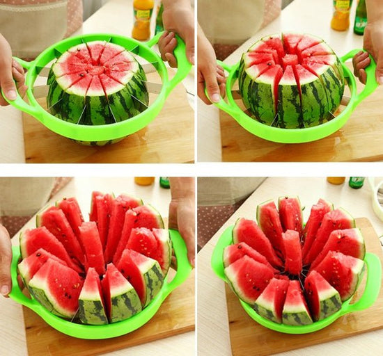 Multi-function Fruit Slicer Melon Watermelon Slicer Melon Cutter Practical Fruit Kitchen Tool $22.30 Dana Fashion Color: Green Dana's Kitchen Type: tools and fruits and vegetables Types of fruit and vegetable tools: shredders and slicers Material: Stainle
