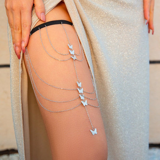 Multi-layer Chain Star Leg Ring Thigh Chain $15.00 Dana Fashion Color: 09 White K0330 Purity: Specifications Women's Accessories Product information: Color: 01 Gold 0298,01 White K 0298,02 White K 0299,03 gold 0309,04 gold 0318,04 White K 0318,05 White K