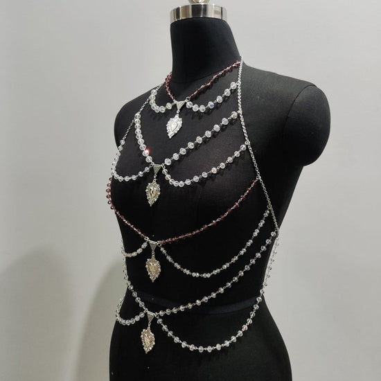 Multi-layer Chest Necklace Stainless Steel Bracelet Love Pendant Body Chains $34.50 Dana Fashion Color: 1 Style Women's Accessories Product information: Color: Style 1, Style 2 Packing list: Body Chains*1 Product Image: