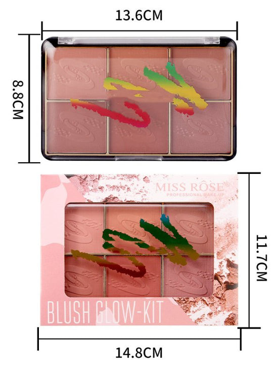 Multicolor Tan Red Matte Pearl Blush Tray $26.39 Dana Fashion Color: 01color makeup Specifications: Net content: 21g Model: Blush Specifications: Normal specifications Color number :01#,02 Packing list: Blush *1