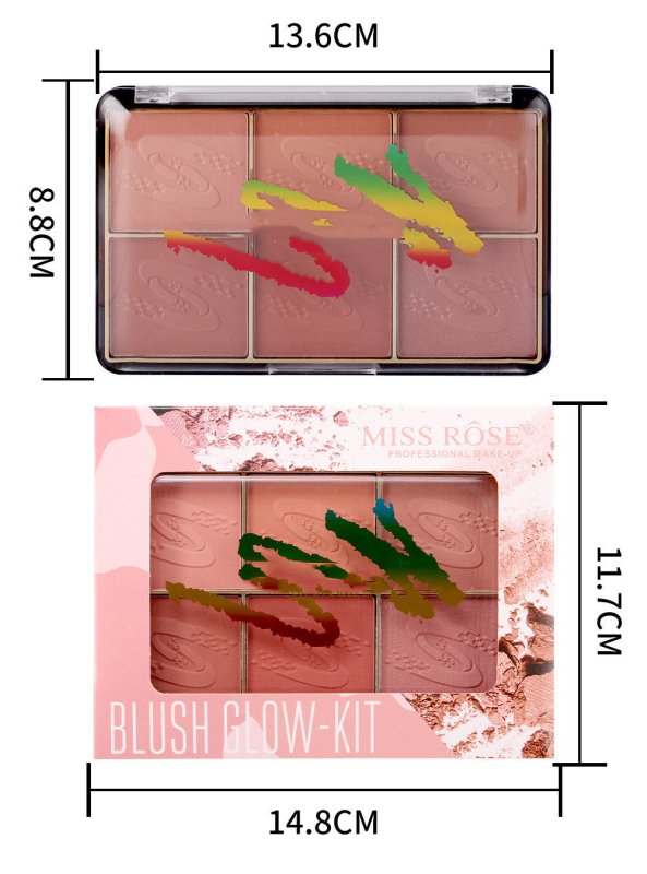Multicolor Tan Red Matte Pearl Blush Tray $26.39 Dana Fashion Color: 01color makeup Specifications: Net content: 21g Model: Blush Specifications: Normal specifications Color number :01#,02 Packing list: Blush *1