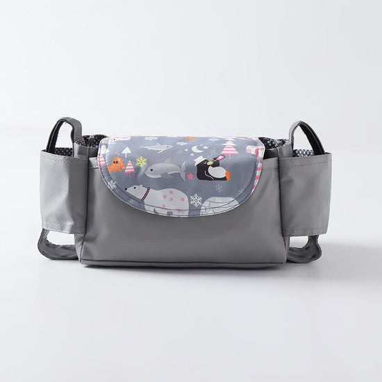 Multifunction Baby Stroller Bag Organizer Maternity Nappy Bag Stroller Accessories Cup wheelchair bag $23.69 Dana Fashion Color: Grey bear Baby & Mother Overview: The trolley storage bag can hold baby's diapers, feeding bottles, wallet and mobile phone, e
