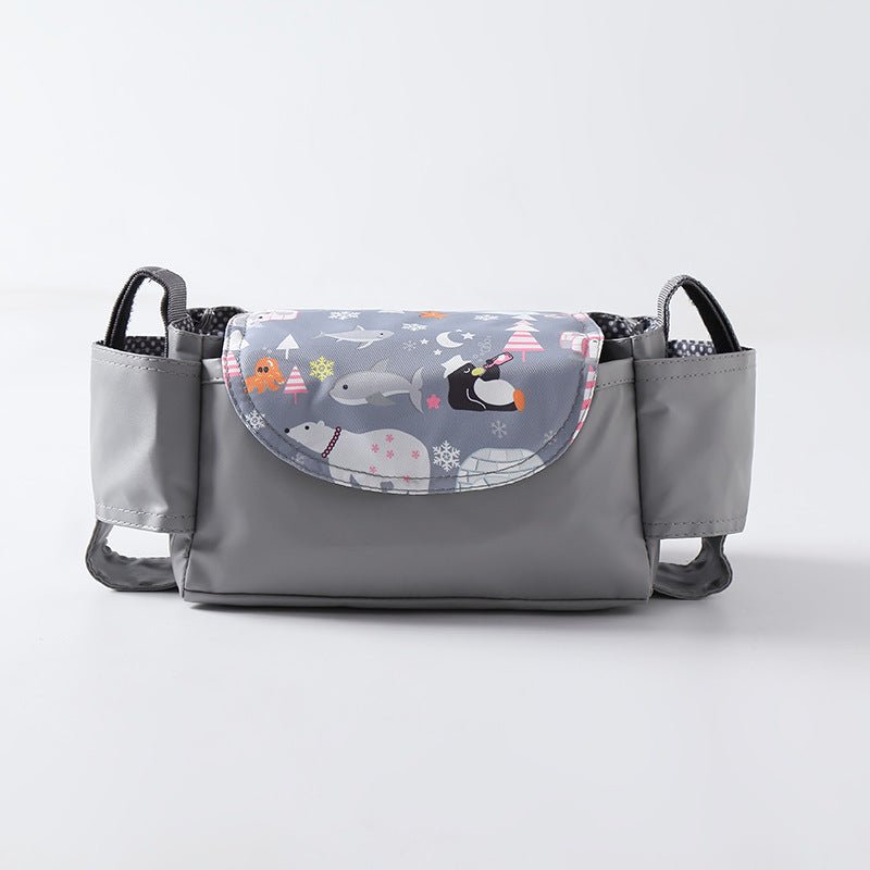 Multifunction Baby Stroller Bag Organizer Maternity Nappy Bag Stroller Accessories Cup wheelchair bag $23.69 Dana Fashion Color: Grey bear Baby & Mother Overview: The trolley storage bag can hold baby's diapers, feeding bottles, wallet and mobile phone, e