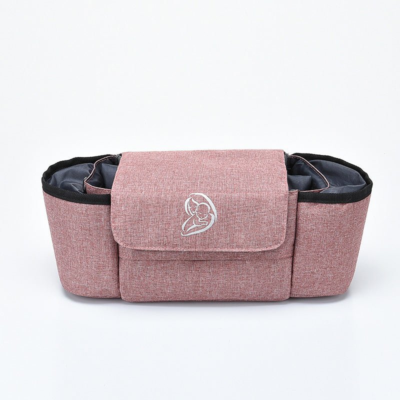 Multifunction Baby Stroller Bag Organizer Maternity Nappy Bag Stroller Accessories Cup wheelchair bag $33.83 Dana Fashion Color: PinkA Baby & Mother Overview: The trolley storage bag can hold baby's diapers, feeding bottles, wallet and mobile phone, etc S