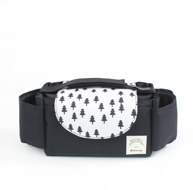 Multifunction Baby Stroller Bag Organizer Maternity Nappy Bag Stroller Accessories Cup wheelchair bag $45.54 Dana Fashion Color: Tree Baby & Mother Overview: The trolley storage bag can hold baby's diapers, feeding bottles, wallet and mobile phone, etc Su