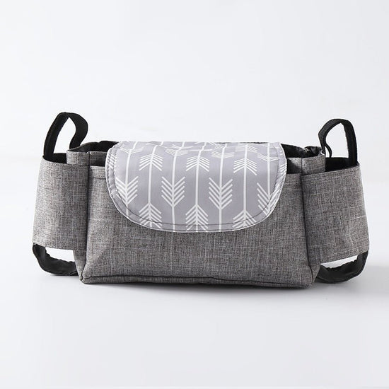 Multifunction Baby Stroller Bag Organizer Maternity Nappy Bag Stroller Accessories Cup wheelchair bag $46.38 Dana Fashion Color: Grey arrow Baby & Mother Overview: The trolley storage bag can hold baby's diapers, feeding bottles, wallet and mobile phone,