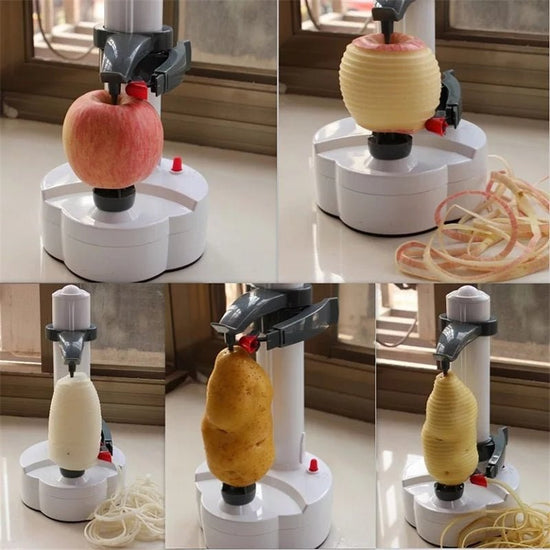 Multifunction Electric Peeler for Fruit Vegetables kitchen Accessories Cutter Machine $56.50 Dana Fashion Color: Black Model: AU plug Dana's Kitchen Overview: 1. Three blades, one mounted on the machine and the other two mounted on the bottom of the base.