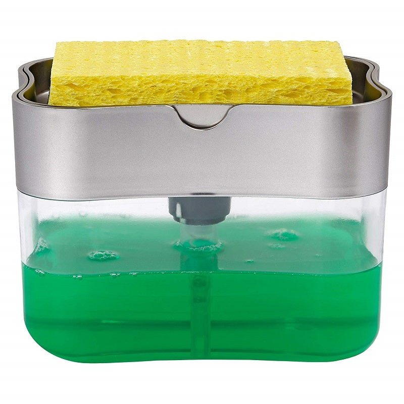 Multifunction Soap Dispenser Sponge Caddy Non-toxic Odorless Dispenser Kitchen Rack Creative Bathroom Washing Soap Storage Box $12.50 Dana Fashion Color: Dark Grey Dana's Kitchen Overview: Cleaning dishes is about to get a whole lot faster with this Soap