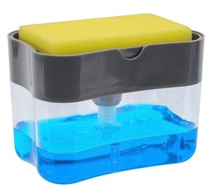 Multifunction Soap Dispenser Sponge Caddy Non-toxic Odorless Dispenser Kitchen Rack Creative Bathroom Washing Soap Storage Box $12.50 Dana Fashion Color: Dark Grey Dana's Kitchen Overview: Cleaning dishes is about to get a whole lot faster with this Soap
