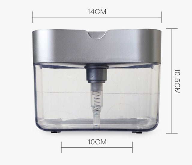 Multifunction Soap Dispenser Sponge Caddy Non-toxic Odorless Dispenser Kitchen Rack Creative Bathroom Washing Soap Storage Box $12.50 Dana Fashion Color: Dark Grey Dana's Kitchen Overview: Cleaning dishes is about to get a whole lot faster with this Soap