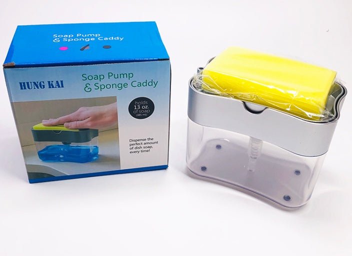 Multifunction Soap Dispenser Sponge Caddy Non-toxic Odorless Dispenser Kitchen Rack Creative Bathroom Washing Soap Storage Box $12.50 Dana Fashion Color: Dark Grey Dana's Kitchen Overview: Cleaning dishes is about to get a whole lot faster with this Soap