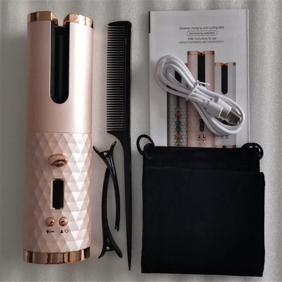 Multifunctional Automatic Wireless Curling Iron $127.07 Dana Fashion Color: Pink straight Beauty Tools Overview: 【Fast Heating】Professional tourmaline ceramic barrel, quickly heating up and gives you a smooth, massive shine and bouncy curls without all th