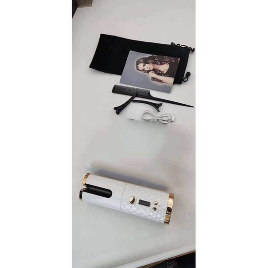 Multifunctional Automatic Wireless Curling Iron $104.15 Dana Fashion Color: White wavy hair Beauty Tools Overview: 【Fast Heating】Professional tourmaline ceramic barrel, quickly heating up and gives you a smooth, massive shine and bouncy curls without all