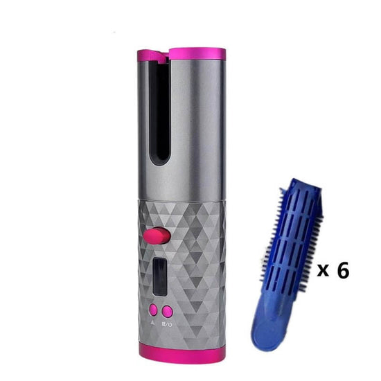 Multifunctional Automatic Wireless Curling Iron $175.81 Dana Fashion Color: Red grey and Clip 6pcs Beauty Tools Overview: 【Fast Heating】Professional tourmaline ceramic barrel, quickly heating up and gives you a smooth, massive shine and bouncy curls witho