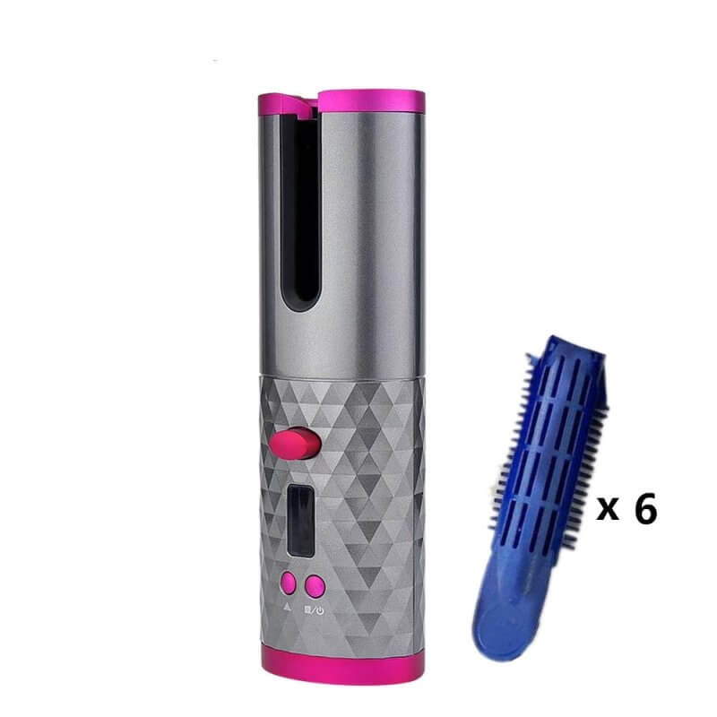 Multifunctional Automatic Wireless Curling Iron $175.81 Dana Fashion Color: Red grey and Clip 6pcs Beauty Tools Overview: 【Fast Heating】Professional tourmaline ceramic barrel, quickly heating up and gives you a smooth, massive shine and bouncy curls witho