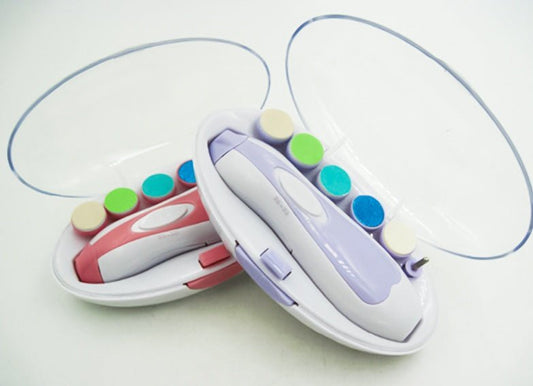 Multifunctional Baby Bail Polisher Manicure Kit $25.72 Dana Fashion Color: Blue Baby & Mother Overview: Professional design, ergonomics, four-speed one-button, two-way rotation, night light design Role; round nails Placed out of reach of children Disinfec