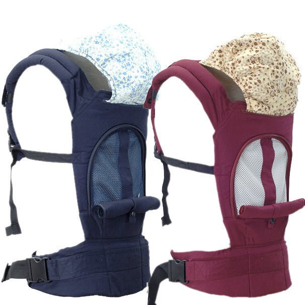 Multifunctional baby carrier baby carrier $45.54 Dana Fashion Color: Blue Baby & Mother [Name] Baby Carrier Four Seasons Breathable [Material] Breathable synthetic material [Applicable months and age] 3-24 months [Load bearing] 20KG [size: one size [Strap