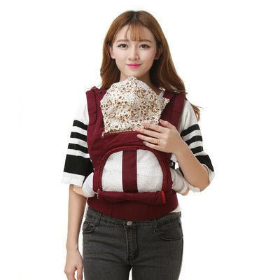 Multifunctional baby carrier baby carrier $45.54 Dana Fashion Color: Blue Baby & Mother [Name] Baby Carrier Four Seasons Breathable [Material] Breathable synthetic material [Applicable months and age] 3-24 months [Load bearing] 20KG [size: one size [Strap
