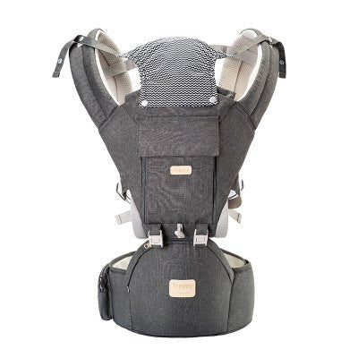 Multifunctional baby carrier $89.60 Dana Fashion style: Dark grey Baby & Mother Product name: baby waist stool carrier baby carrier Applicable age: 0-36 months Color: dark blue, turquoise, green, khaki, pink, dark gray, light gray Product: Three-in-one co