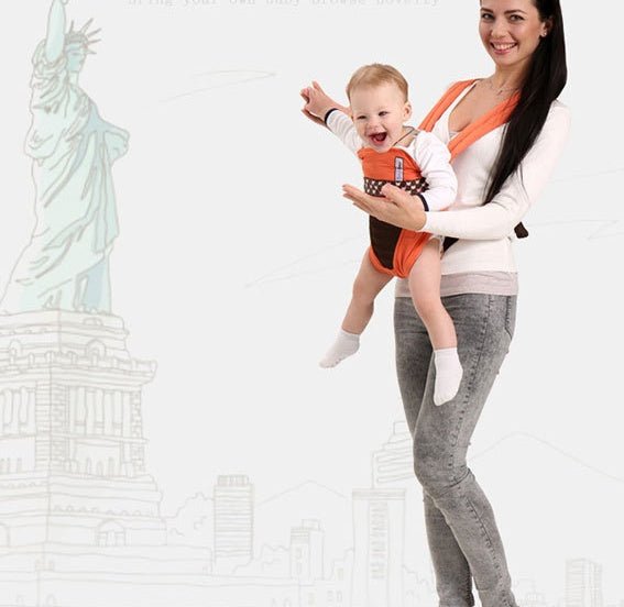 Multifunctional baby carrier $70.16 Dana Fashion Color: Navy Blue Baby & Mother Color classification: purple, blue, orange, red, Product material: polyester Fill: sponge Applicable holding methods: pro-chest, kangaroo, back, horizontal size: one size