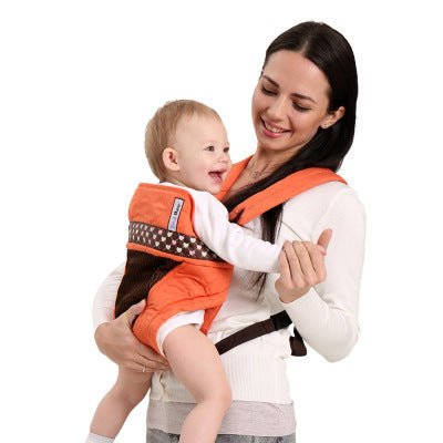 Multifunctional baby carrier $70.16 Dana Fashion Color: Navy Blue Baby & Mother Color classification: purple, blue, orange, red, Product material: polyester Fill: sponge Applicable holding methods: pro-chest, kangaroo, back, horizontal size: one size