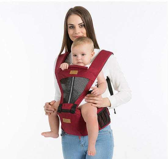 Multifunctional baby carrier $61.24 Dana Fashion Color: Black Baby & Mother Features: • Breathable and lightweight • Ergonomic forward design • Adjustable from newborn to toddler • Waist support for a comfortable back • 3 different carrying positions • Ma