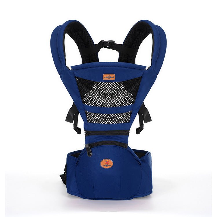 Multifunctional baby waist stool Baby Carrier $66.88 Dana Fashion Color: Dark Blue Baby & Mother Product category: waist stool Maximum load: 20kg Applicable age: within 36 months Material: Organic cotton