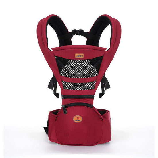 Multifunctional baby waist stool Baby Carrier $66.88 Dana Fashion Color: Red Baby & Mother Product category: waist stool Maximum load: 20kg Applicable age: within 36 months Material: Organic cotton