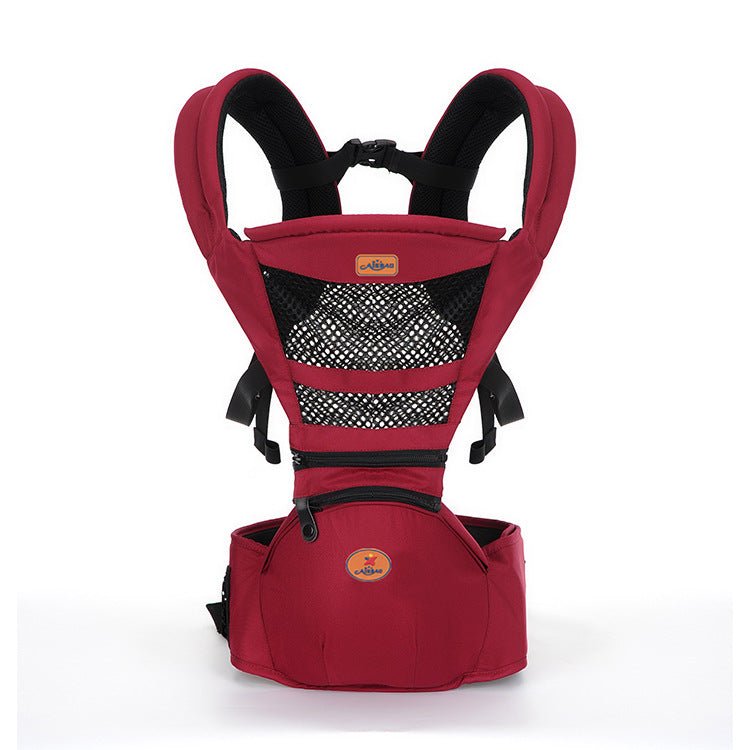 Multifunctional baby waist stool Baby Carrier $66.88 Dana Fashion Color: Red Baby & Mother Product category: waist stool Maximum load: 20kg Applicable age: within 36 months Material: Organic cotton