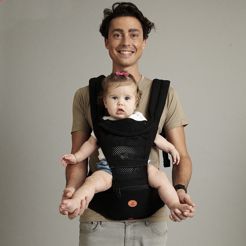 Multifunctional baby waist stool Baby Carrier $66.88 Dana Fashion Color: Black Baby & Mother Product category: waist stool Maximum load: 20kg Applicable age: within 36 months Material: Organic cotton