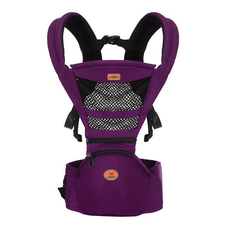 Multifunctional baby waist stool Baby Carrier $66.88 Dana Fashion Color: Purple Baby & Mother Product category: waist stool Maximum load: 20kg Applicable age: within 36 months Material: Organic cotton