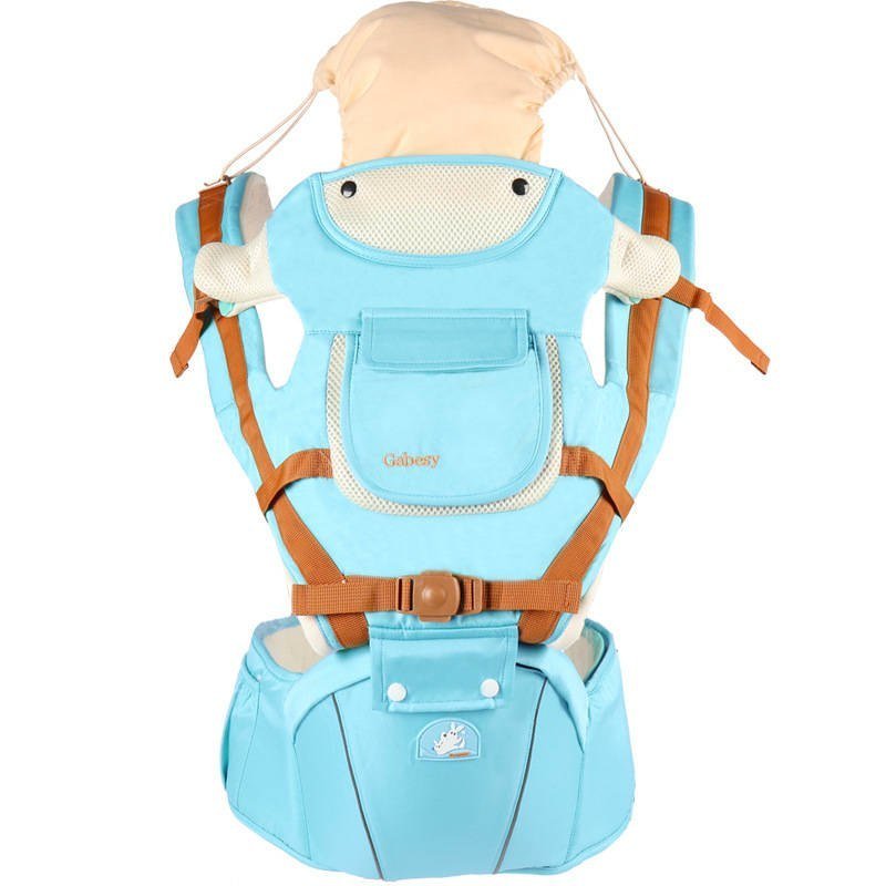 Multifunctional breathable baby carrier ergonomic baby slingshot adjustable belt newborn baby travel strap mother waist back stool $66.82 Dana Fashion Color: Sky blue Baby & Mother Feature: 1. 30 comfortInternal slope design, baby is closer to dad and mom