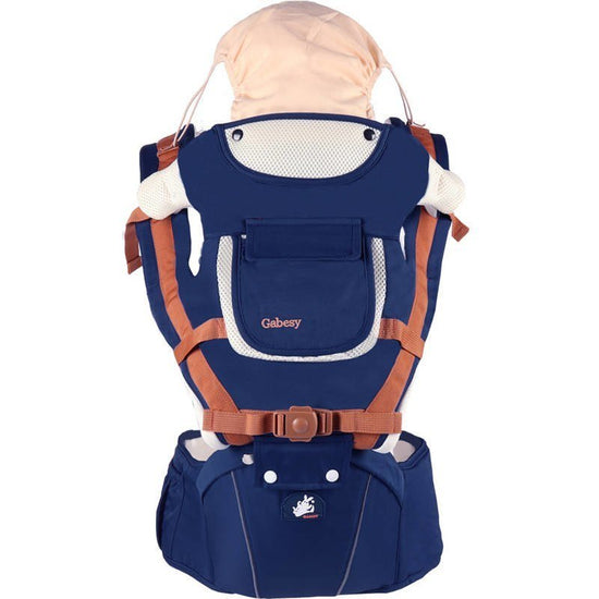 Multifunctional breathable baby carrier ergonomic baby slingshot adjustable belt newborn baby travel strap mother waist back stool $66.82 Dana Fashion Color: Sapphire blue Baby & Mother Feature: 1. 30 comfortInternal slope design, baby is closer to dad an
