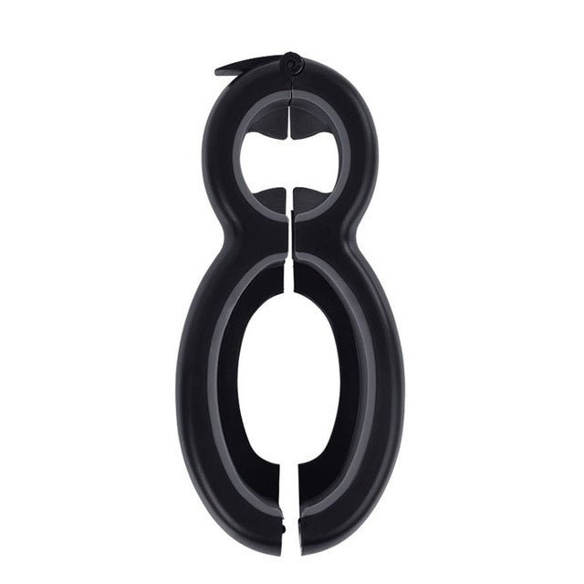 Multifunctional Easy Opener Six in One Bottle Can Opener $18.48 Dana Fashion Color: Gray Dana's Kitchen Overview: The 6-in-1 multi-function can opener can open six different types of seals/lids: bags, safety seals, pull tabs, bottle caps, bottle caps, and