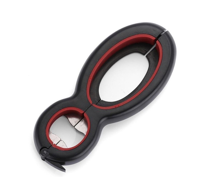 Multifunctional Easy Opener Six in One Bottle Can Opener $40.56 Dana Fashion Color: Red3PC Dana's Kitchen Overview: The 6-in-1 multi-function can opener can open six different types of seals/lids: bags, safety seals, pull tabs, bottle caps, bottle caps, a