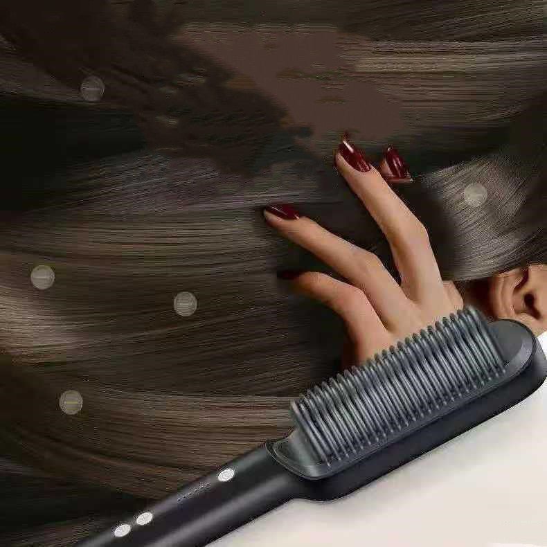 Multifunctional Electric Heating Hair Straightening Comb $26.32 Dana Fashion Color: Black set Electrical outlet: AU Beauty Tools Product information: Thermal conductor material: Tourmaline ceramic Applicable hair: Wet and dry Best Styling Time: Greater th